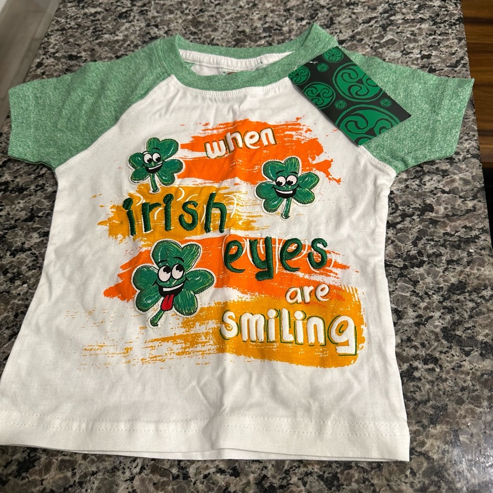 Adorable BN Irish toddler top